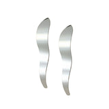 Mini Wavy Earrings | Silver