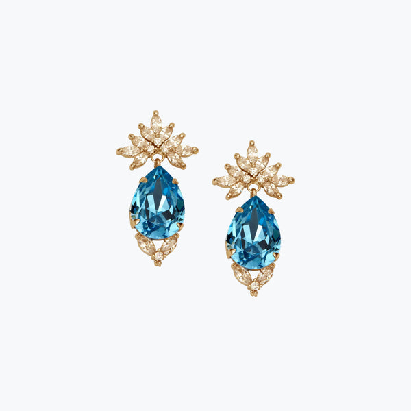 Cielo Earrings Light Blue | Gold