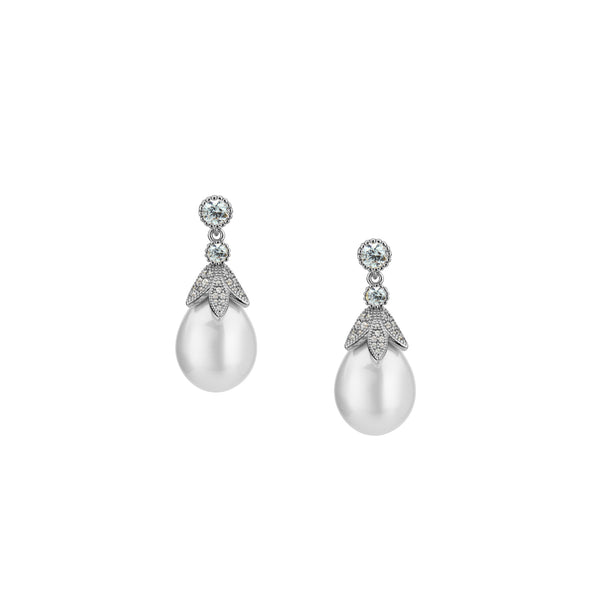 Fée Pearl Earrings | Silver