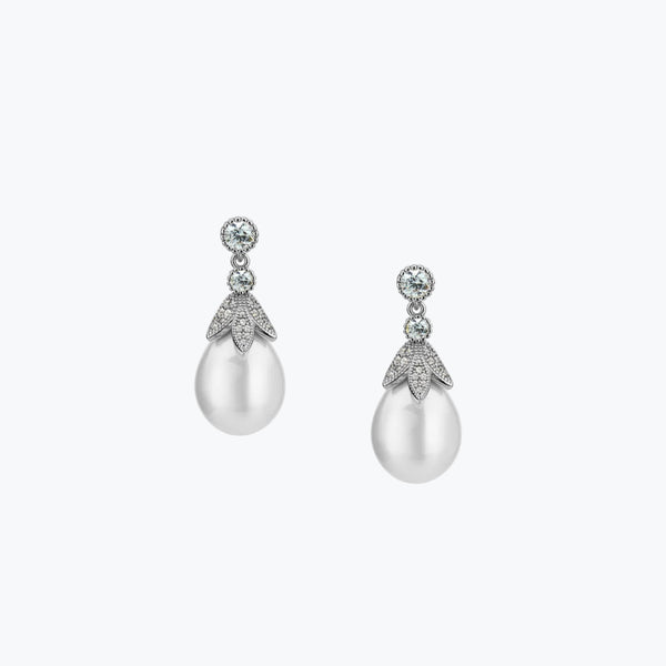 Fée Pearl Earrings | Silver