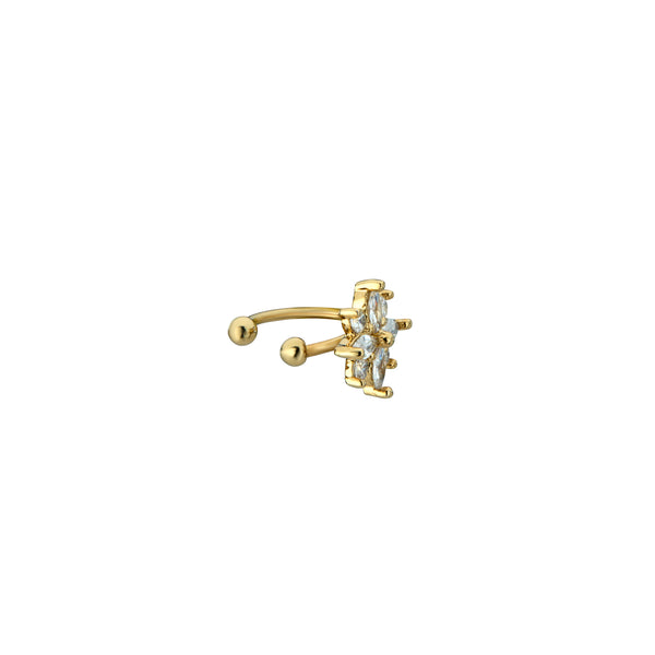 Zinnia Ear Cuff S | Gold
