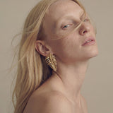 Mini Free Feather Earrings | Gold