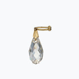 Crystal Tear Ear Cuff L | Gray