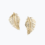 Mini Free Feather Earrings | Gold