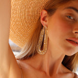 Melody earrings L | Gold