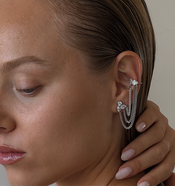 Rokku Earring | Silver