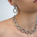 Shiny Rope Earrings | Silver
