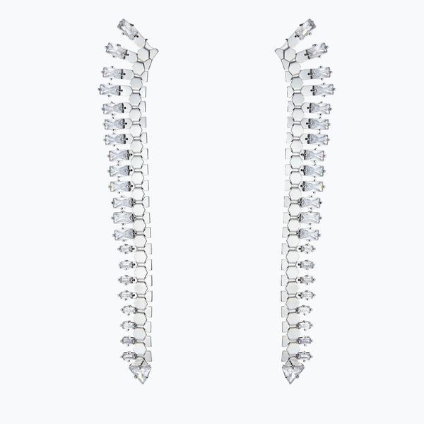 Snake Skin Crystal Earrings