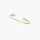 Crystal Leaves Hand Cuff