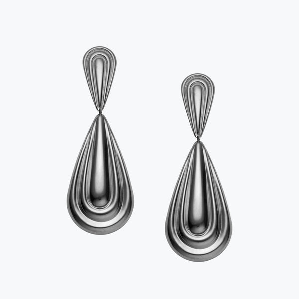 Mercer Earrings L | Silver