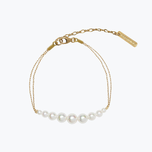 Rising Pearl Bracelet | Gold