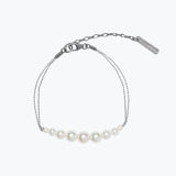 Rising Pearl Bracelet | Silver