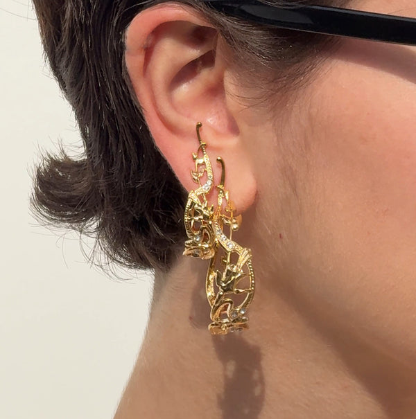 Nar Hoop Earrings S | Gold