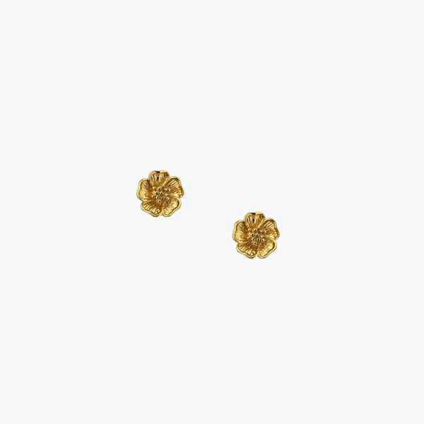 Pansy Earrings | Gold