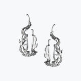 Nar Hoop Earrings L | Silver