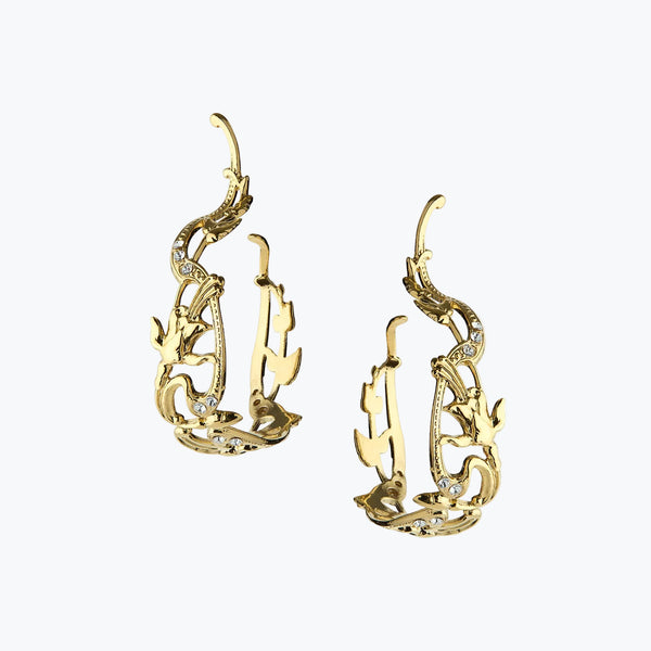 Nar Hoop Earrings L | Gold