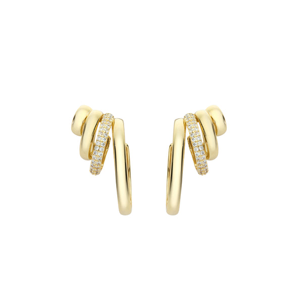 Harmony Hoops Earrings | Gold