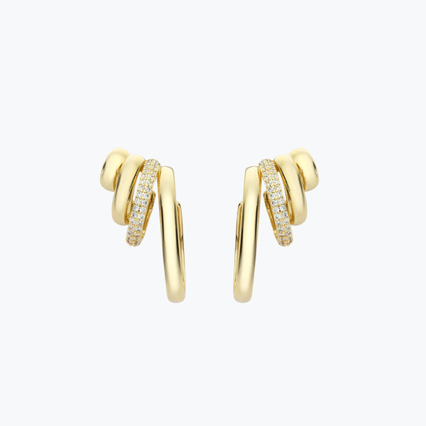 Harmony Hoops Earrings | Gold