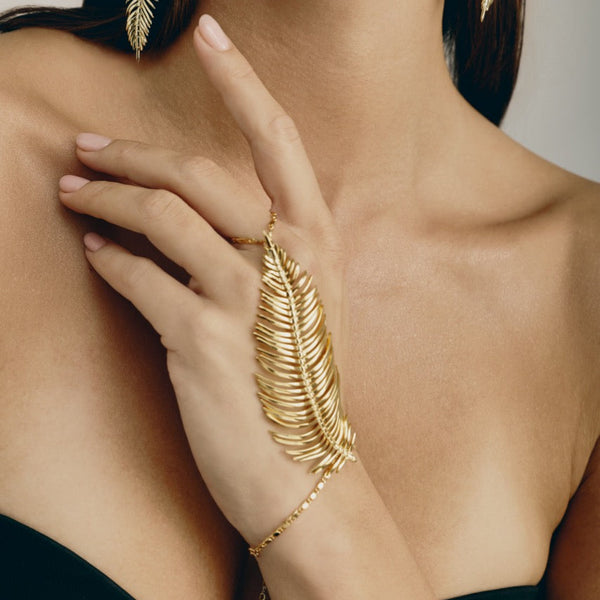 Free Feather Ring Bracelet