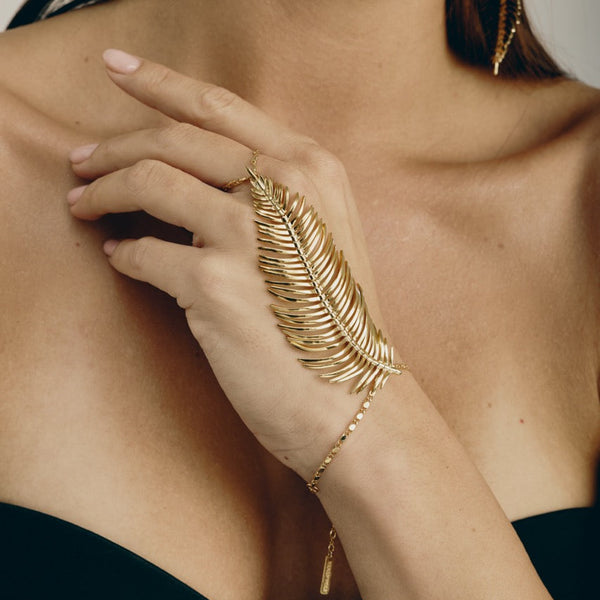 Free Feather Ring Bracelet