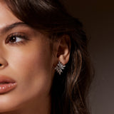 Crystal Cascading Earrings S | Gold