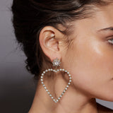 Amor Earrings L | Silver