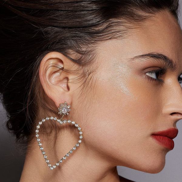 Amor Earrings L | Silver