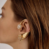 Sun Flare Ear Cuff | SIlver