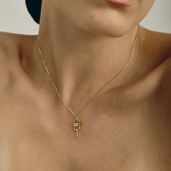 Open Eye Necklace | Silver