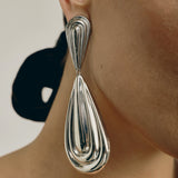 Mercer Earrings L | Silver