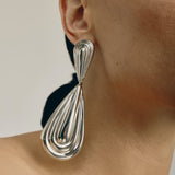 Mercer Earrings L | Silver