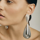 Mercer Earrings L | Silver