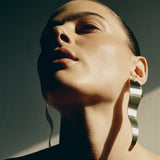 Mini Wavy Earrings | Silver