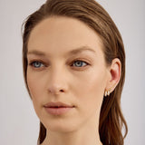 Leaf Light Earrings | Silver