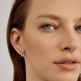 Leaf Light Earrings | Silver