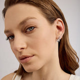 Leaf Light Earrings | Silver