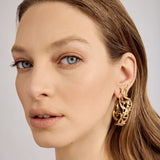 Nar Hoop Earrings L | Silver