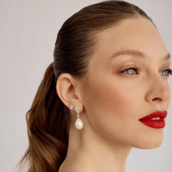 Aleli Pearl Earrings | Gold