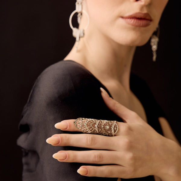 Golden Lace Ring | Gold