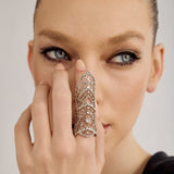 Golden Lace Ring | Silver