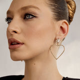 Amor Earrings L | Silver