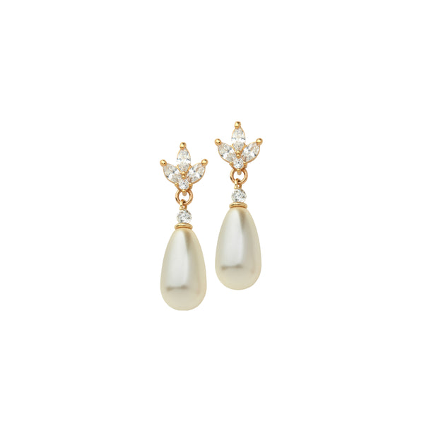 Lotus Pearl Earrings