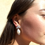 Cielo earrings pearl | Silver