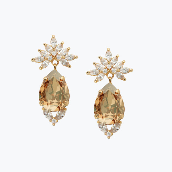 Cielo earrings Champagne | Gold