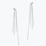 Crystal Rainfall Earrings | Gold