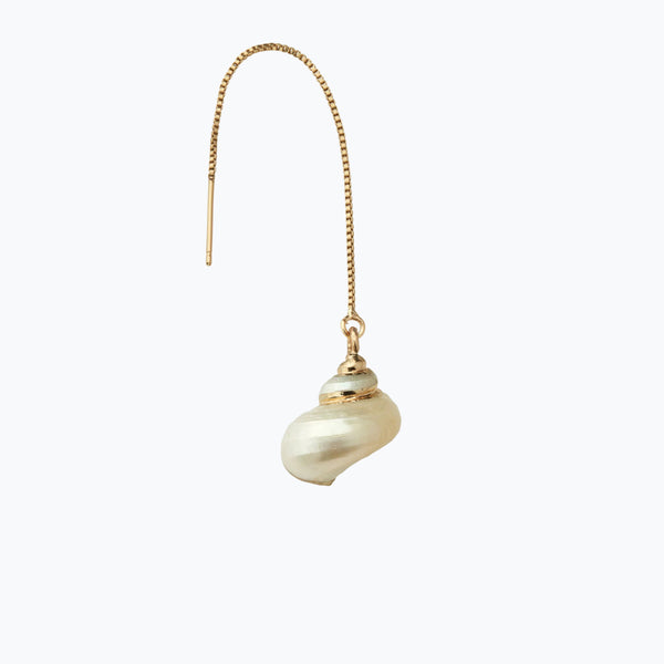 Mini Spiral Sea Shell Earring