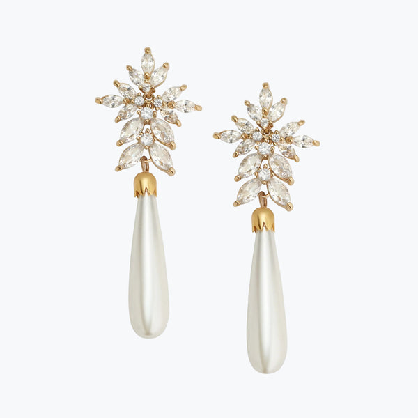 Topaz Earrings L | Gold