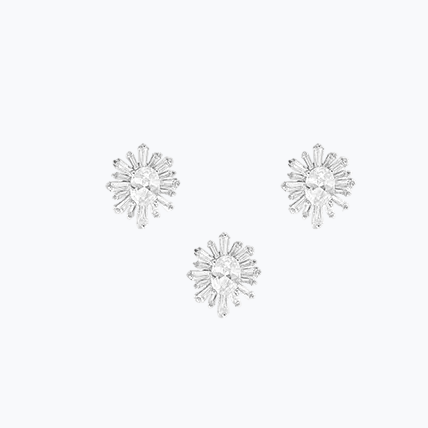Sun hair Studs