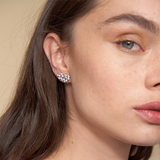 Crystal Leaves Earrings | Gold