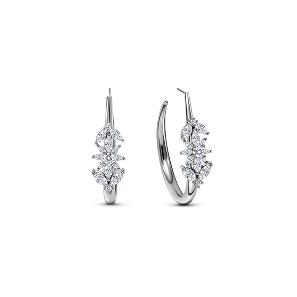 Mary Hoop Earrings S | Silver